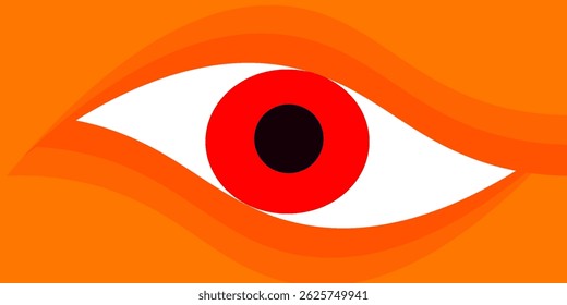 Elemento de curva de fondo de línea naranja de Vector con espacio en blanco para el diseño de texto y mensajes, capas superpuestas, Vector	