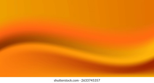 Vector orange line background curve element with white space for text and message design, overlapping layers, vector.