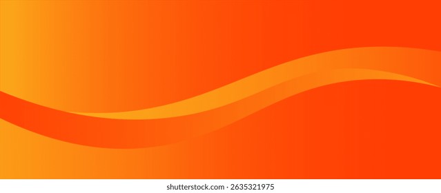 Vector orange line background curve element with white space for text and message design, overlapping layers, vectors