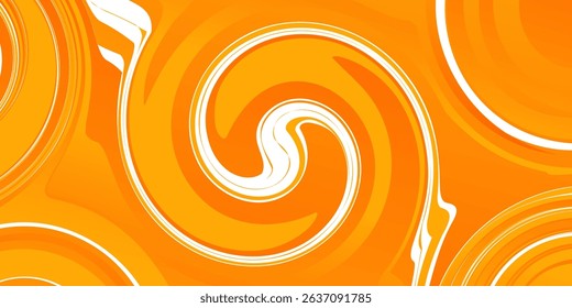 Vector orange line background curve element with white space for text and message design, overlapping layers, vector. modern eps 10