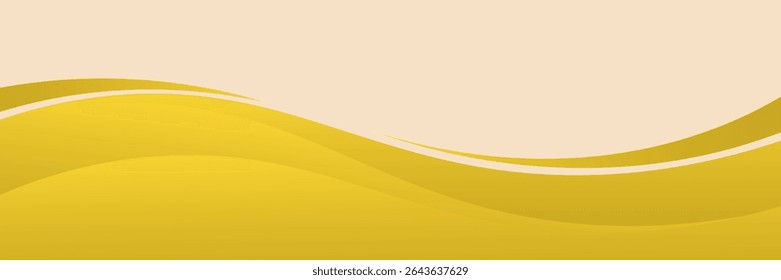 Vector orange line background curve element with white space for text and message design, overlapping layers, vector