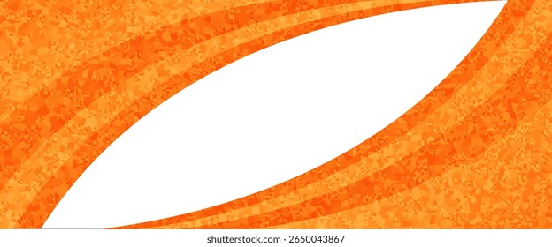 Vector orange line background curve element with white space for text and message design, overlapping layers, vector