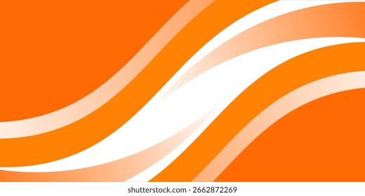 Elemento de curva de plano de fundo da linha laranja vetorial com espaço em branco para design de texto e mensagem, camadas sobrepostas, vetor, Eps.10