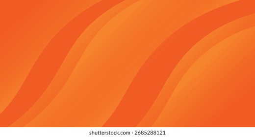 Elemento de curva de plano de fundo da linha laranja vetorial com espaço para design de texto e mensagem, camadas sobrepostas, vetor
