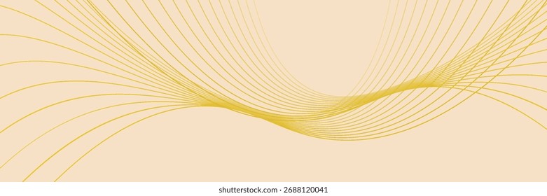 Elemento de curva de fondo de línea naranja de Vector con espacio en blanco para el diseño de texto y mensajes, capas superpuestas, EPS10