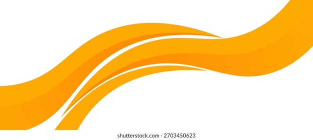 Vektor orangefarbene Linie Hintergrundkurvenelement mit weißem Leerraum für Text- und Nachrichtendesign, überlappende Ebenen, Vektor	