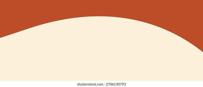 Vektor orangefarbene Linie Hintergrundkurvenelement mit weißem Leerraum für Text- und Nachrichtendesign, überlappende Ebenen, Vektor	
