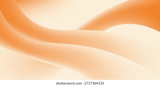 Elemento de curva de fondo de línea naranja de Vector con espacio en blanco para el diseño de texto y mensajes, capas superpuestas, Vector	