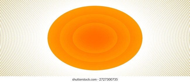 Vector orange line background curve element with white space for text and message design, overlapping layers, vector