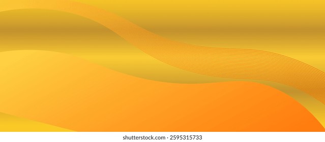 Vector orange line and black background curve element with white space for text and message design, ,vector, abstract background. 10 eps