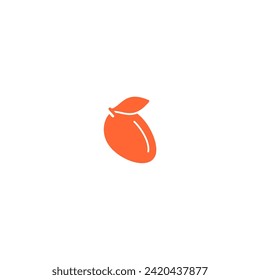 vector orange mango element food