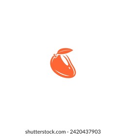 vector orange mango element food