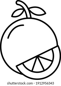 Vector Orange Outline Icon Design
