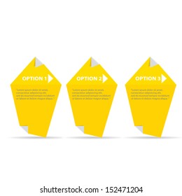 Vector orange paper progress Modern Design template / can be used for infographics / numbered banners / horizontal cutout lines / graphic or website layout vector