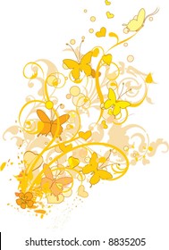 Vector orange pattern