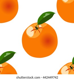 Vector orange pattern on white background