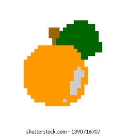 Vector Orange pixel art color