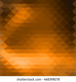 vector orange polygonal abstract mosaic background