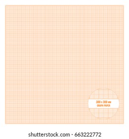 vector orange printable metric graph paper stock vector royalty free 663222772 shutterstock