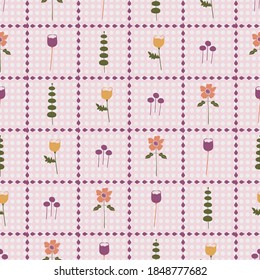Flores de la cosecha de la caída del oro verde rosa púrpura naranja vectorial color de fondo sin fisuras. Perfecto para los proyectos de tela, fondo de pantalla, scrapbooking.