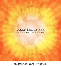 Vector orange shiny explosion background