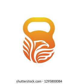 Vector Orange Sports Eagle Logo