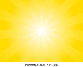 Vector Orange Sunburst Background