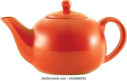 vector orange teapot mesh technique
