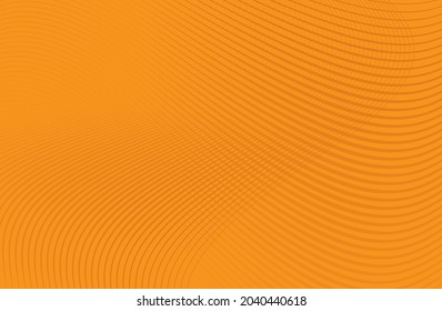 Vector orange tone background for Autumn season concept, pattern graphic mesh line moving on the background.