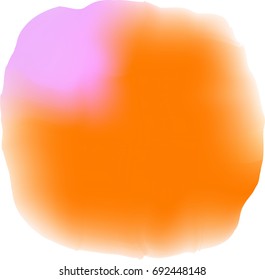 Vector orange watercolor abstract background. Beautiful watercolor backgrounds