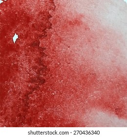 Vector orange watercolor texture. Grunge template for your design. Composition for scrapbooking.