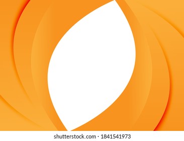 Fondo de oscilación abstracto de ondas de color naranja vectorial. Línea de color de pancarta de ondas onduladas para banner web. 