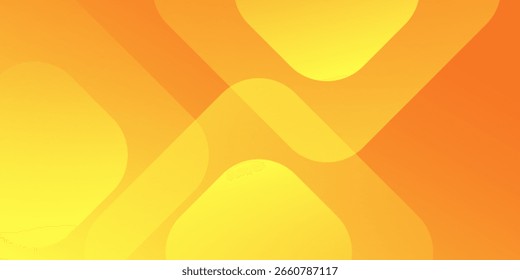 Vector orange and yellow geometric background. Dynamic shapes composition. Cool background design abstract modern