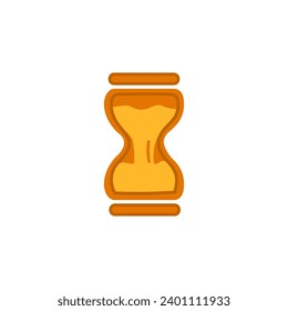 vector of orange yellow hourglass, good for icons, banners, covers, logos