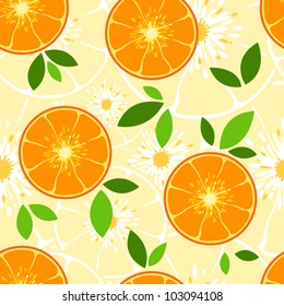 Vector oranges pattern