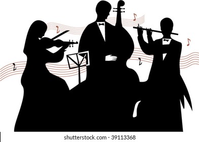 Orchestra Silhouette Images, Stock Photos & Vectors | Shutterstock