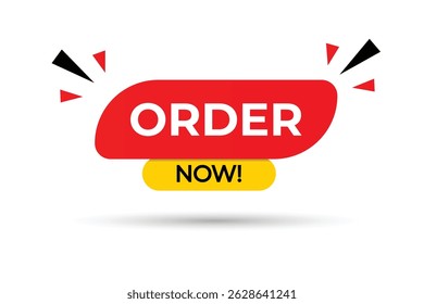 vector order now banner design 

