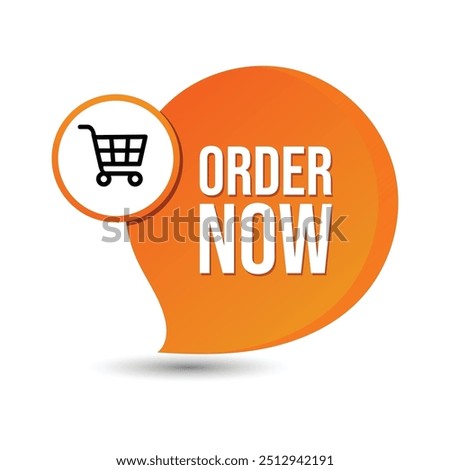 vector order now sticker template