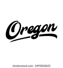 Vector Oregon text design for tshirt hoodie baseball cap jacket and other uses vector	
