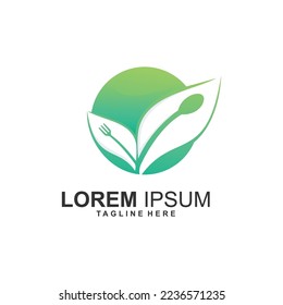  plantilla de logotipo de alimento orgánico vectorial