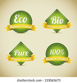 Vector Organic Label Collection