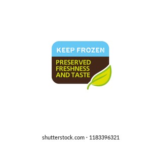 Vector organic label and eco symbol for healthy food and drink product.