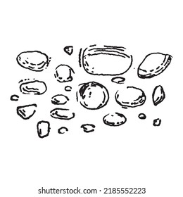 Vector Organic Matter Shapes Pattern, illustration.