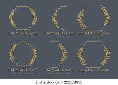 Vector organic and natural emblem and logo design template - green ecology concept or natural cosmetics