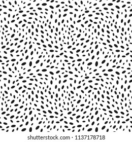 Vector organic seamless abstract background, freehand doodles pattern.