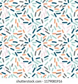 Vector organic seamless abstract background, freehand doodles pattern.