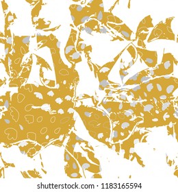 Vector organic seamless abstract background, botanical motif with stylized small leaves and texture, freehand doodles pattern.