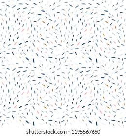 Vector organic seamless abstract background, botanical motif with stylized leaves, freehand doodles pattern.