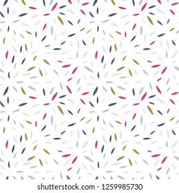 Vector organic seamless abstract background, freehand doodles pattern.