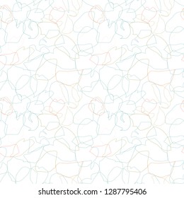 
Vector organic seamless abstract background, botanical motif with stylized leaves, freehand doodles pattern.
